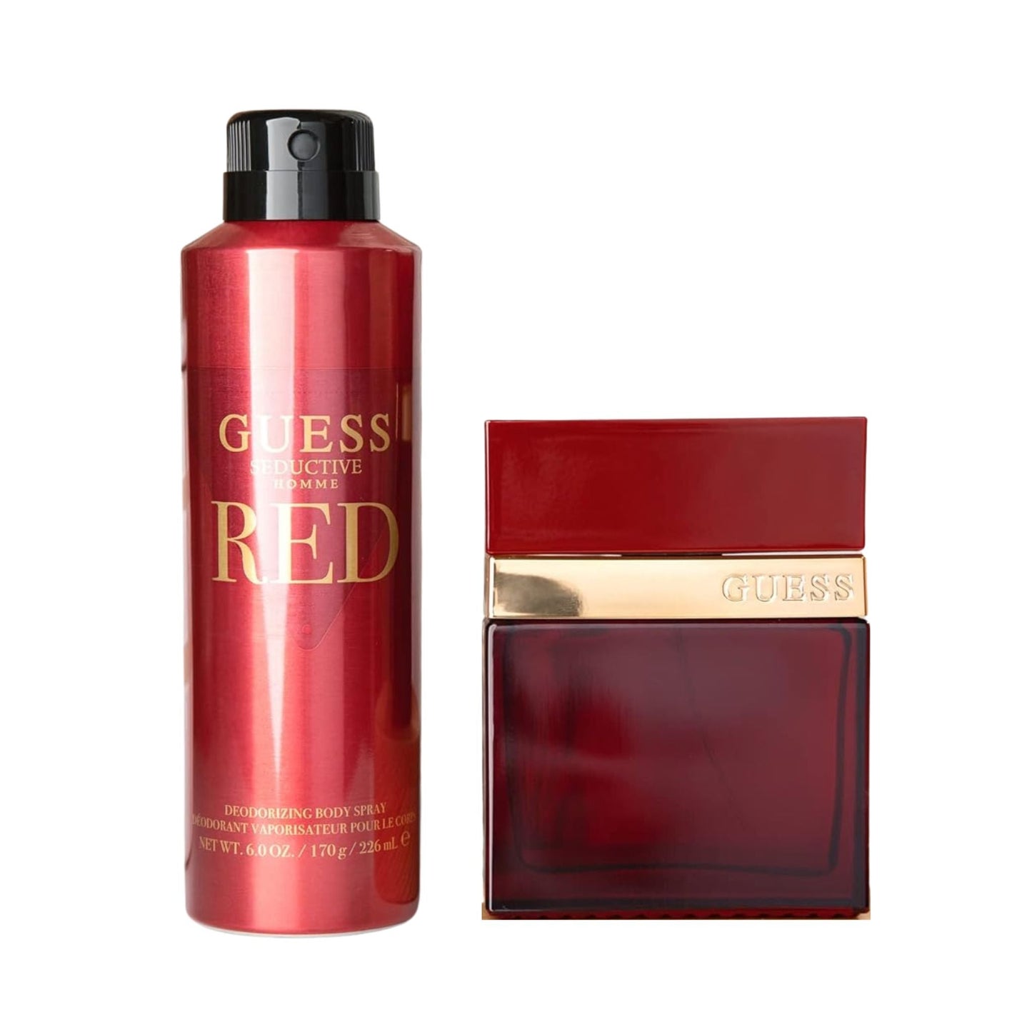 Guess Seductive Red Homme Eau de Toilette bottle close-up detail