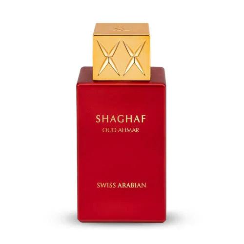Swiss Arabian Shaghaf Oud Ahmar Eau de Parfum packaging box