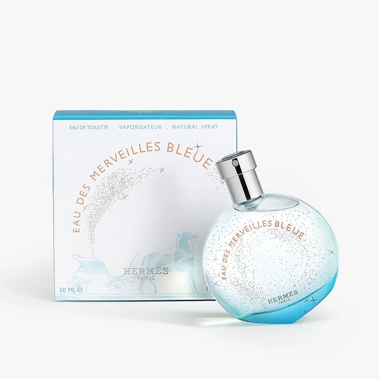 Hermes Eau Des Merveilles Bleue Eau de Toilette packaging box