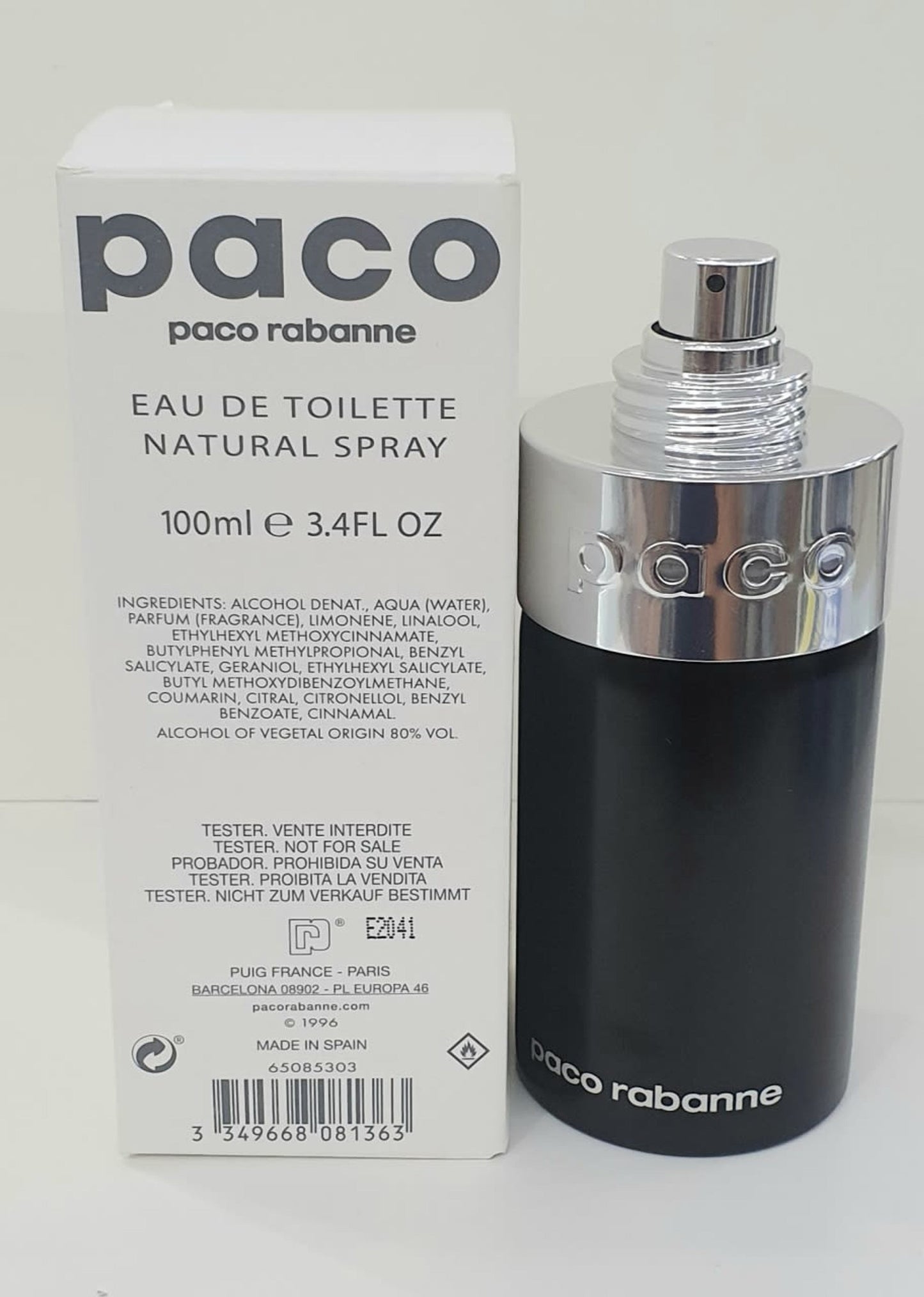 Rabanne Paco Eau de Toilette packaging box