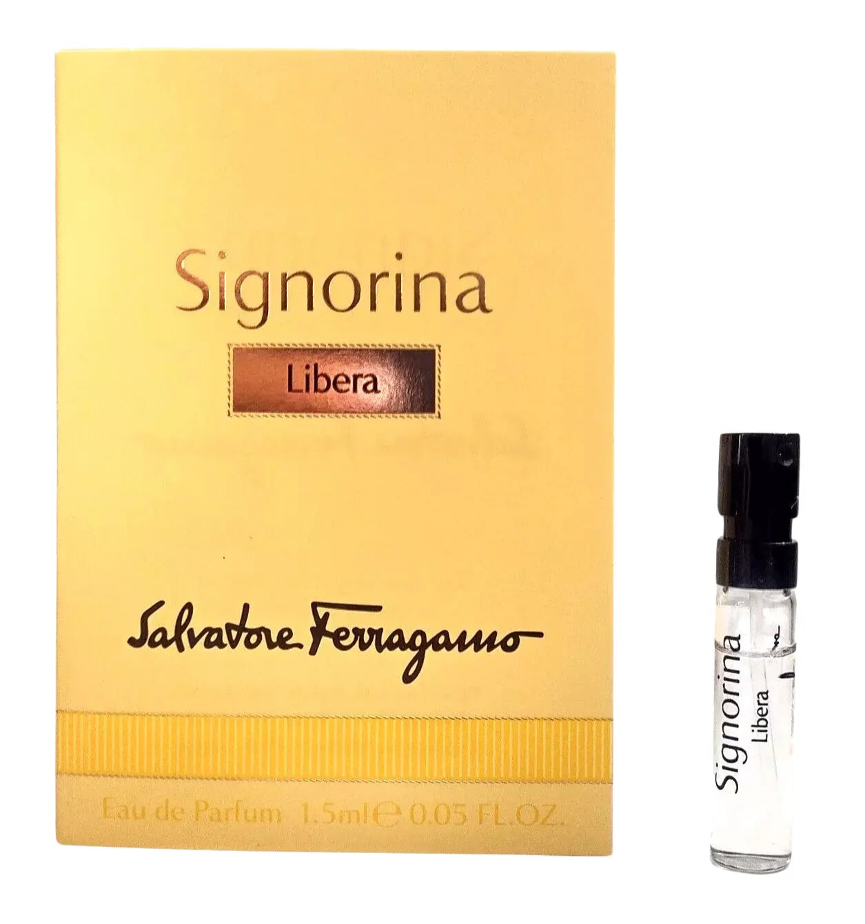 Salvatore Ferragamo Signorina Libera Eau de Parfum carton and packaging