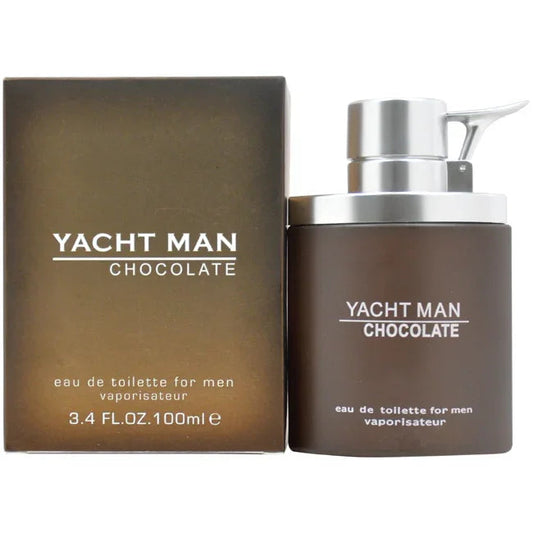 Myrurgia Yacht Man Chocolate Eau de Toilette perfume bottle
