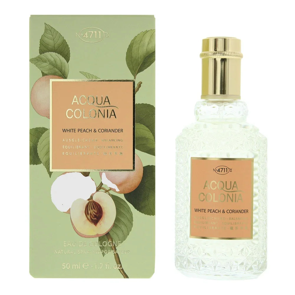 4711 Acqua Colonia White Peach & Coriander Eau de Cologne packaging box