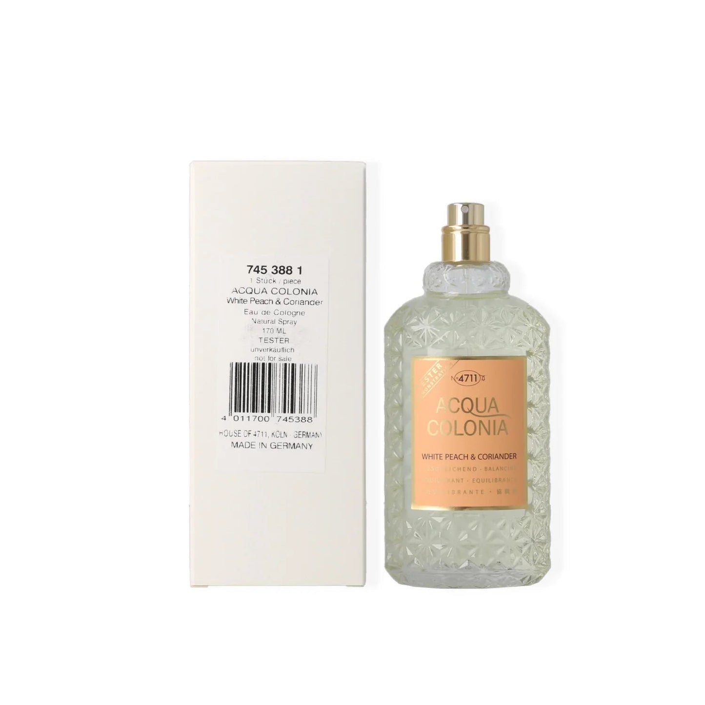4711 Acqua Colonia White Peach & Coriander Eau de Cologne carton and packaging