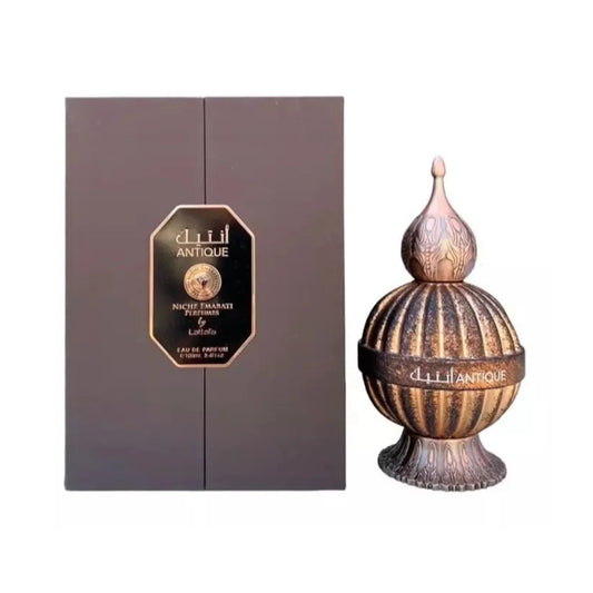 Niche Emarati Antique Eau de Parfum perfume bottle
