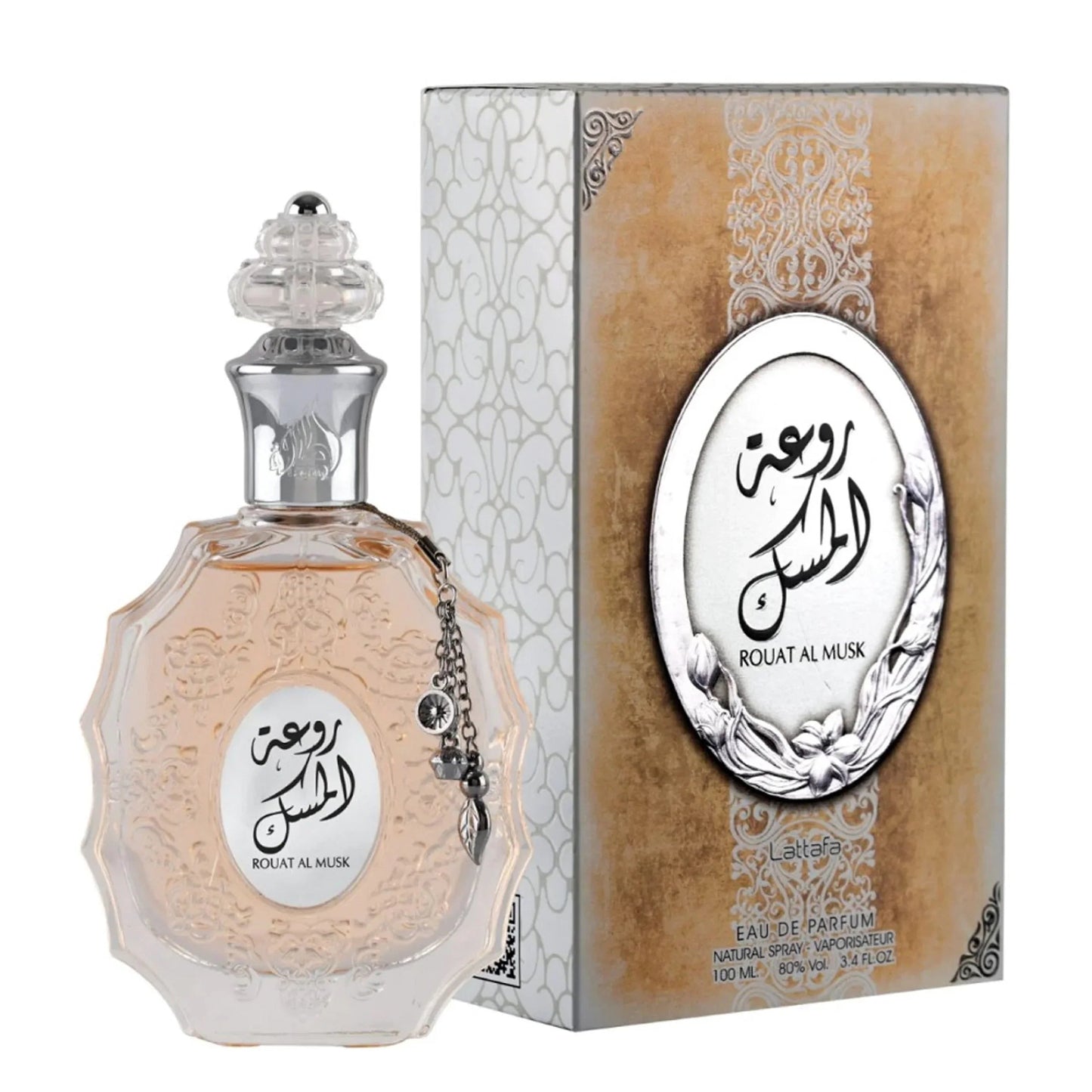Lattafa Rouat Al Musk Eau de Parfum packaging box