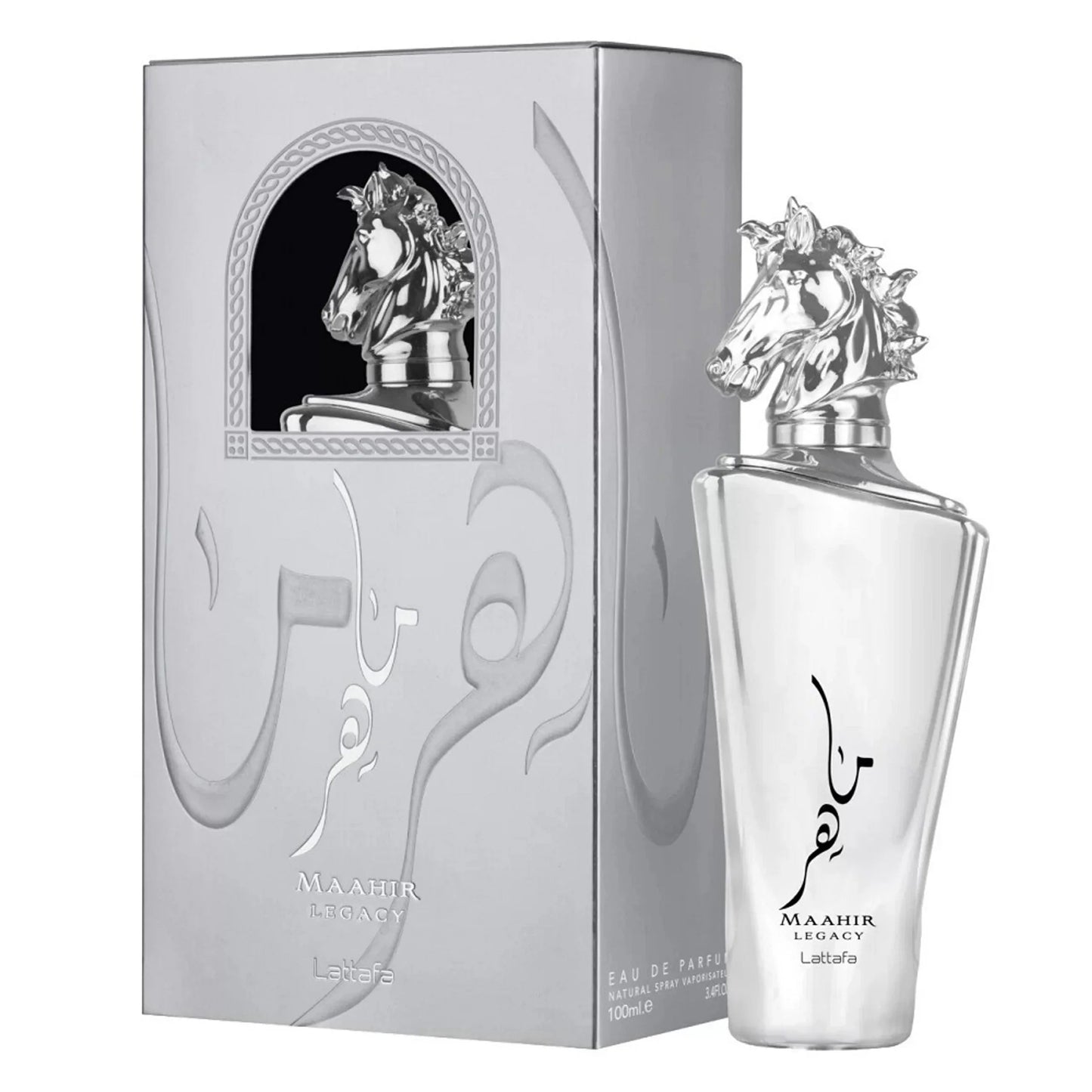 Lattafa Maahir Legacy Eau de Parfum packaging box