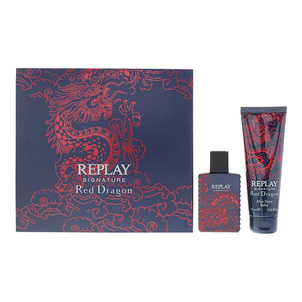 Replay Signature Red Dragon Eau de Toilette bottle and box