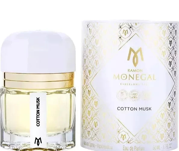 Ramon Monegal Cotton Musk Eau de Parfum bottle and box