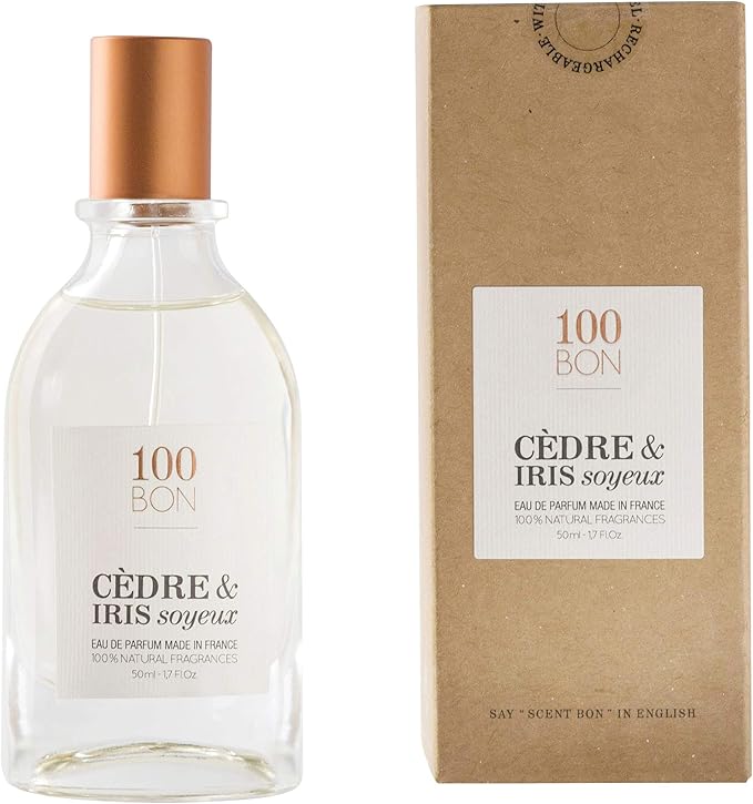 100 Bon Cedre & Iris Soyeux Eau de Parfum packaging box