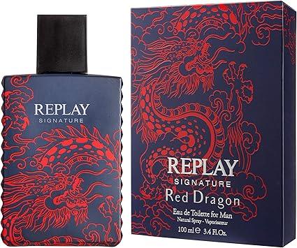 Replay Signature Red Dragon Eau de Toilette packaging box