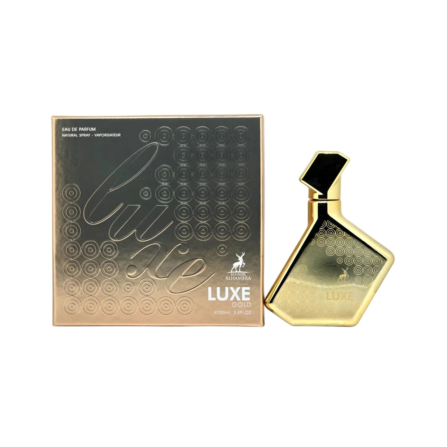 Maison Alhambra Luxe Gold Eau de Parfum perfume bottle