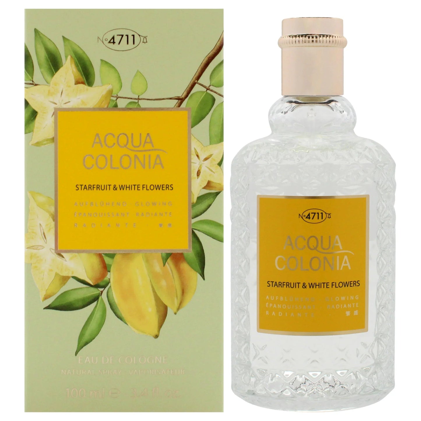 4711 Acqua Colonia Starfruit & White Flowers Eau de Cologne bottle and box