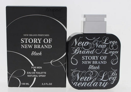 New Brand Story Of Black Eau de Toilette perfume bottle