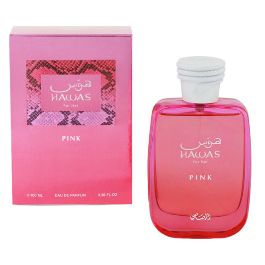 Rasasi Hawas Pink Eau de Parfum perfume bottle