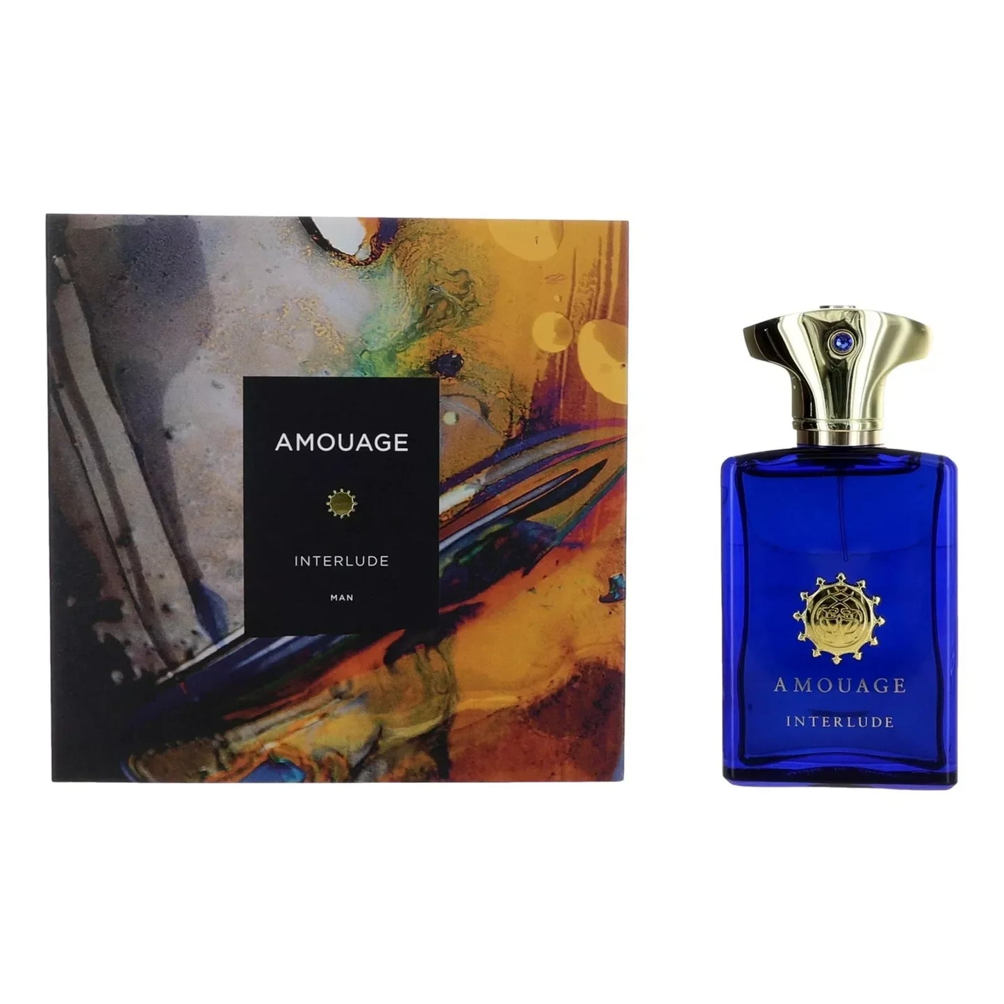 Amouage Interlude Man Eau de Parfum label detail