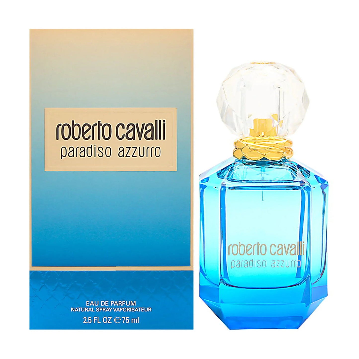 Roberto Cavalli Paradiso Azzurro Eau de Parfum perfume bottle