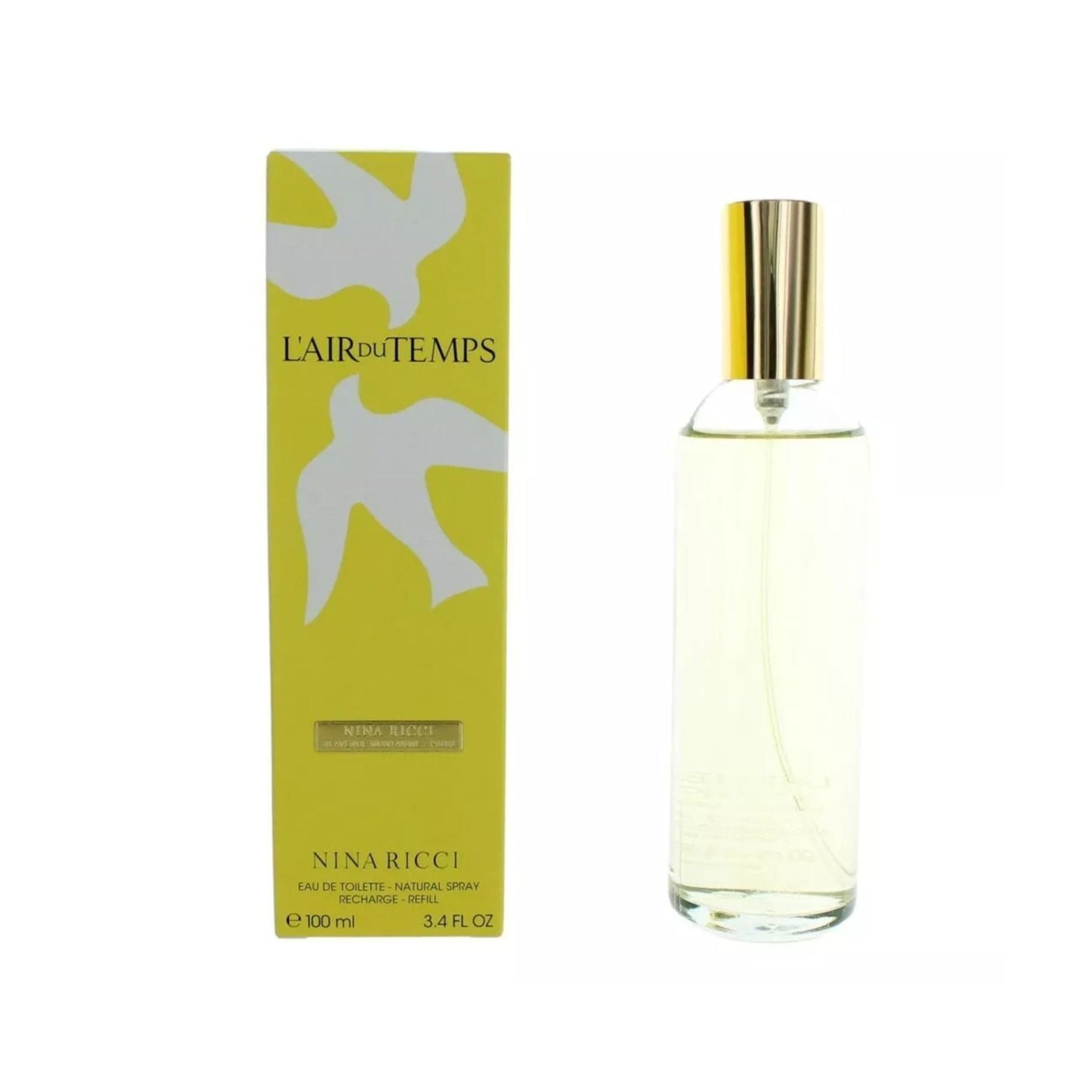 Nina Ricci L'Air Du Temps Eau de Toilette bottle close-up detail