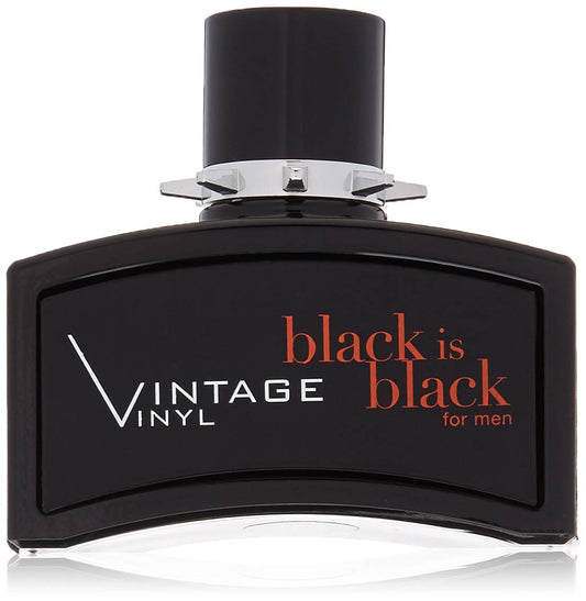 Black Is Black Vintage Vinyl Eau de Toilette perfume bottle