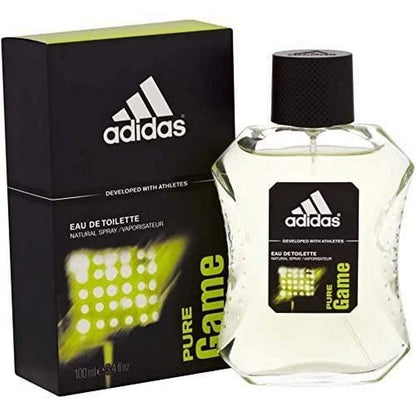 Adidas Pure Game Men Eau de Toilette carton and packaging