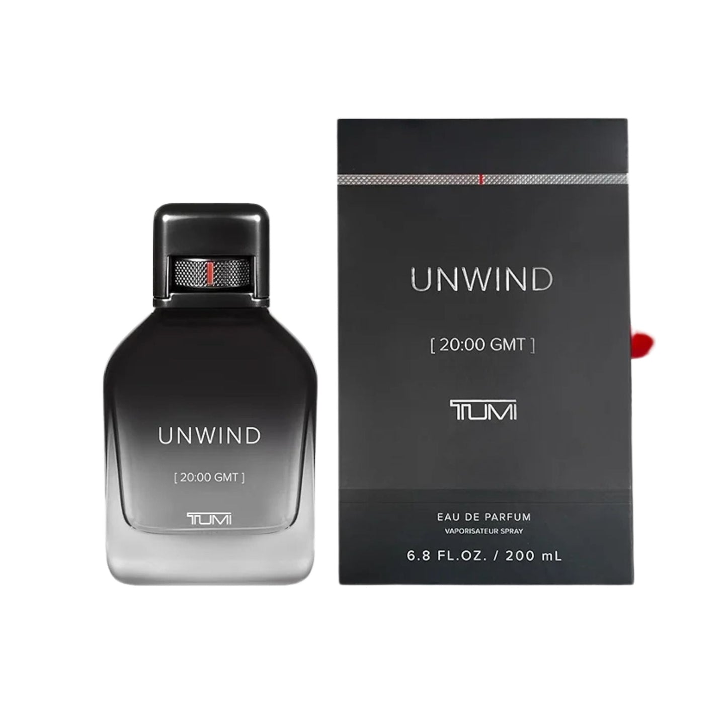TUMI Unwind Eau de Parfum bottle and box