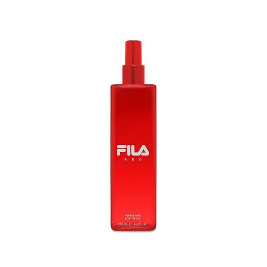 Fila Red Body Spray perfume bottle