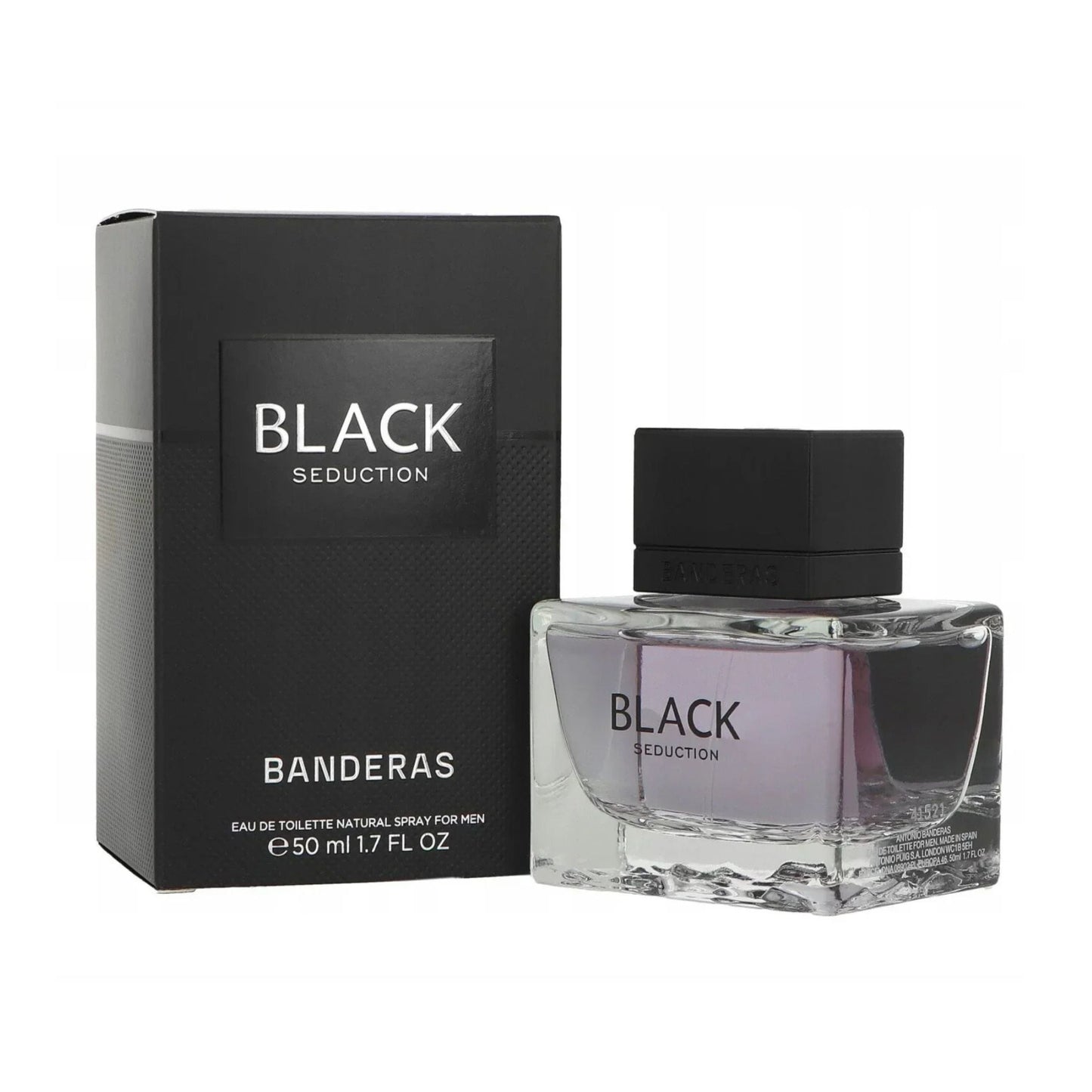 Antonio Banderas Black Seduction Eau de Toilette carton and packaging