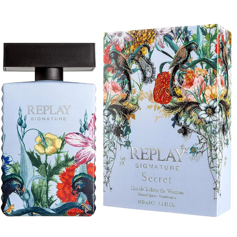 Replay Signature Secret For Woman Eau de Toilette bottle and box