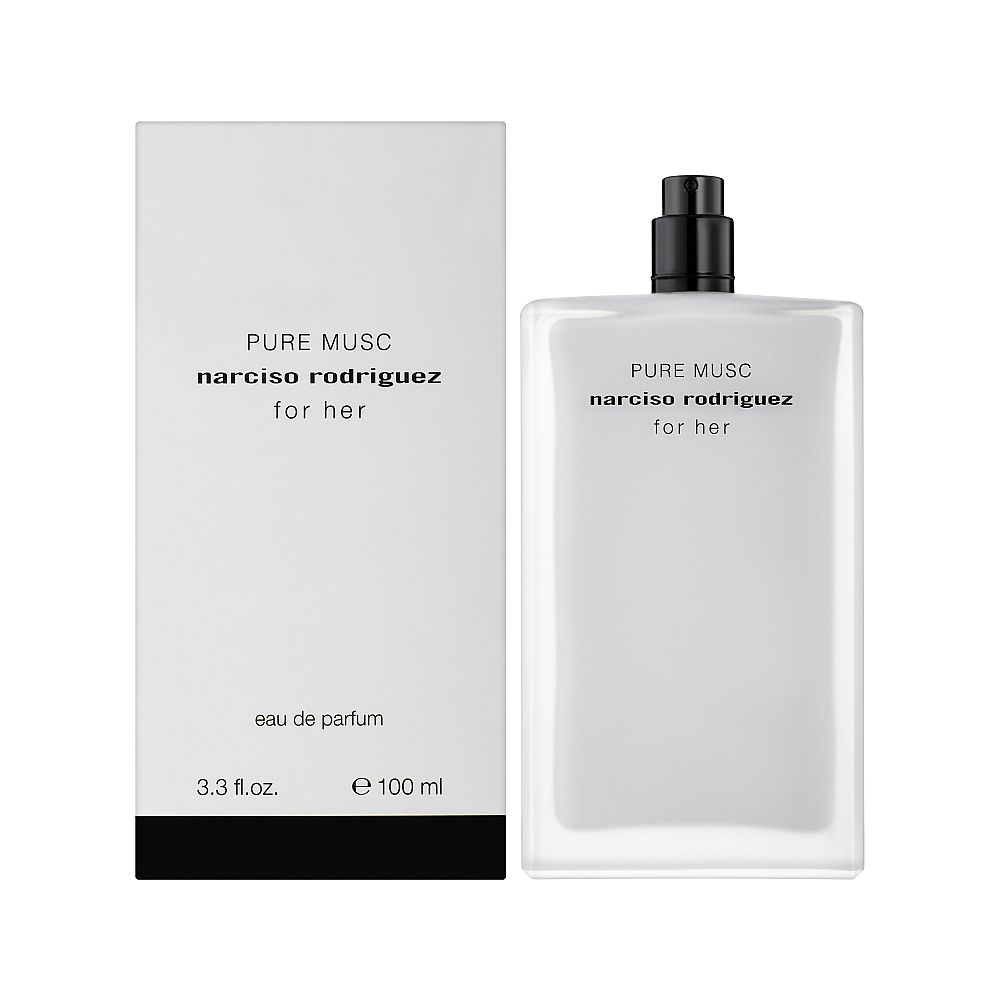 Narciso Rodriguez Pure Musc Eau de Parfum bottle close-up detail