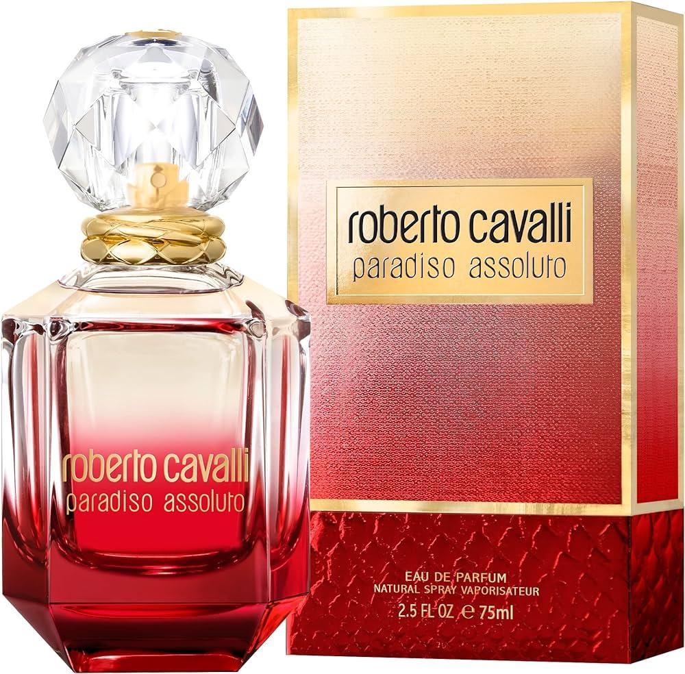 Roberto Cavalli Paradiso Assoluto Eau de Parfum carton and packaging