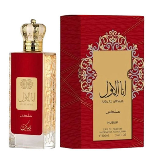 Nusuk Ana Al Awwal Red Eau de Parfum perfume bottle
