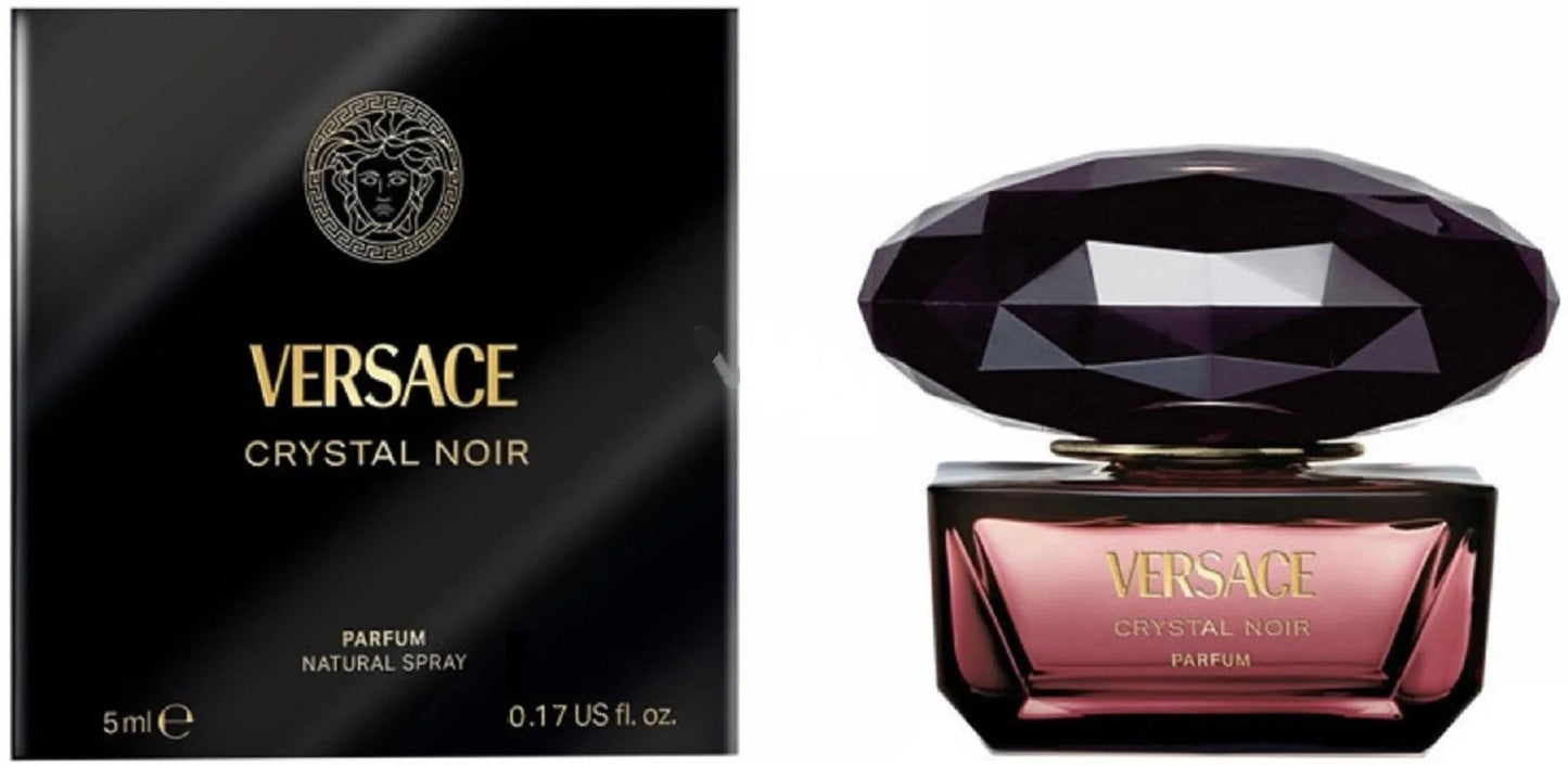 Versace Crystal Noir Parfum bottle and box