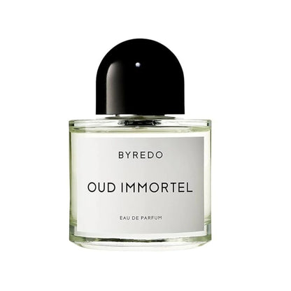 Byredo Oud Immortel Eau de Parfum bottle close-up detail