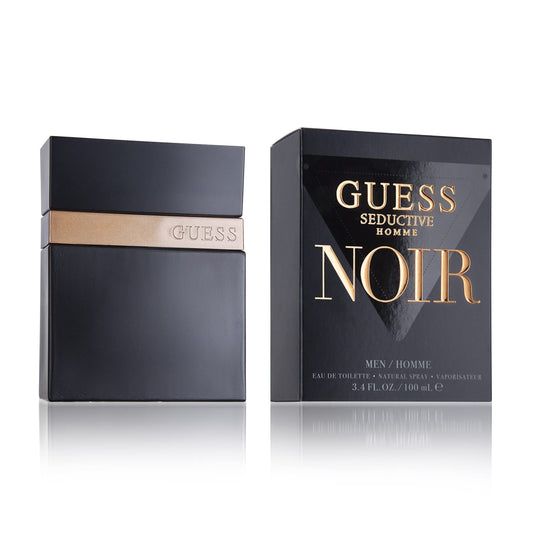 Guess Seductive Noir Homme Eau de Toilette perfume bottle
