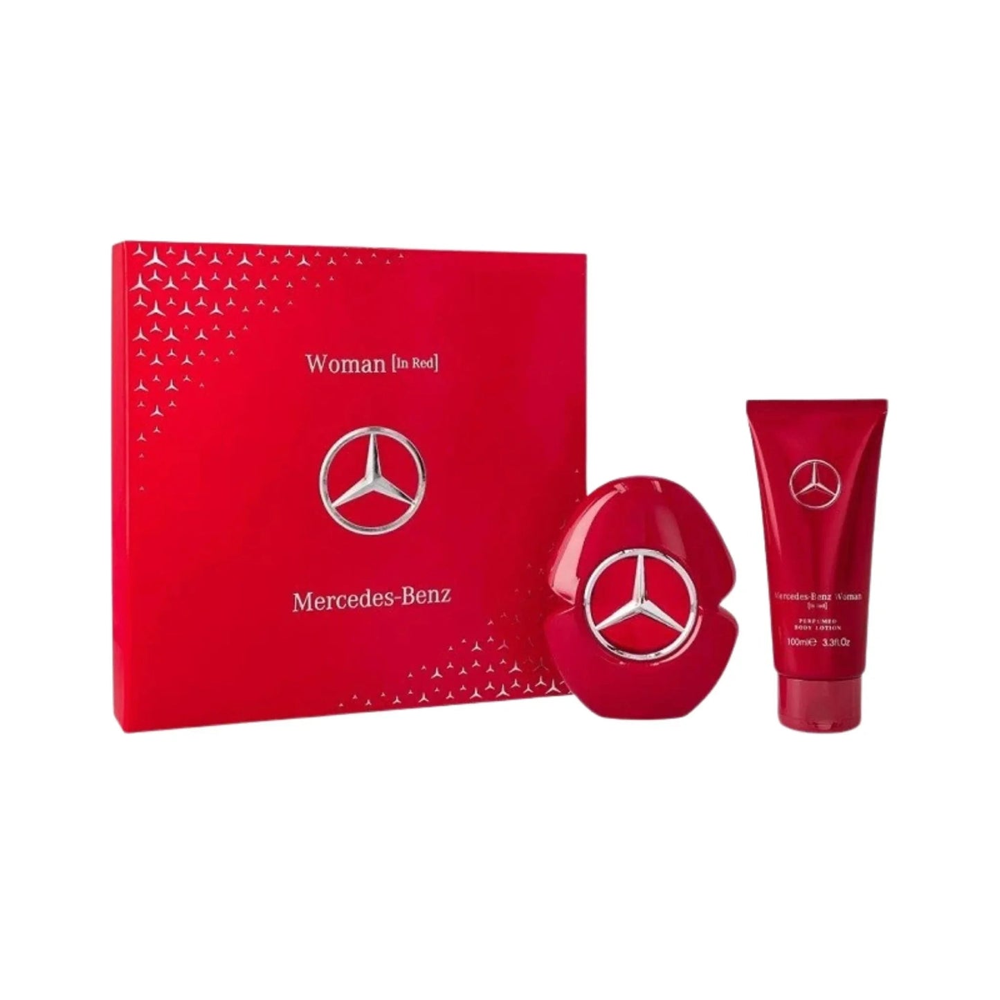 Mercedes Benz Woman In Red Eau de Parfum bottle close-up detail