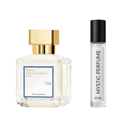 Maison Francis Kurkdjian 724 sample vial label detail