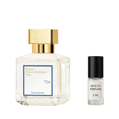 Maison Francis Kurkdjian 724 sample vial label detail