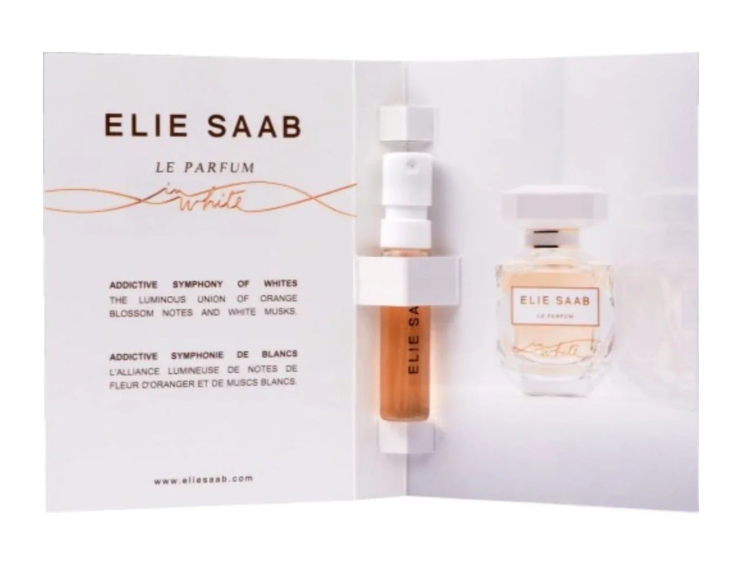 Elie Saab Le In White Eau de Parfum bottle close-up detail