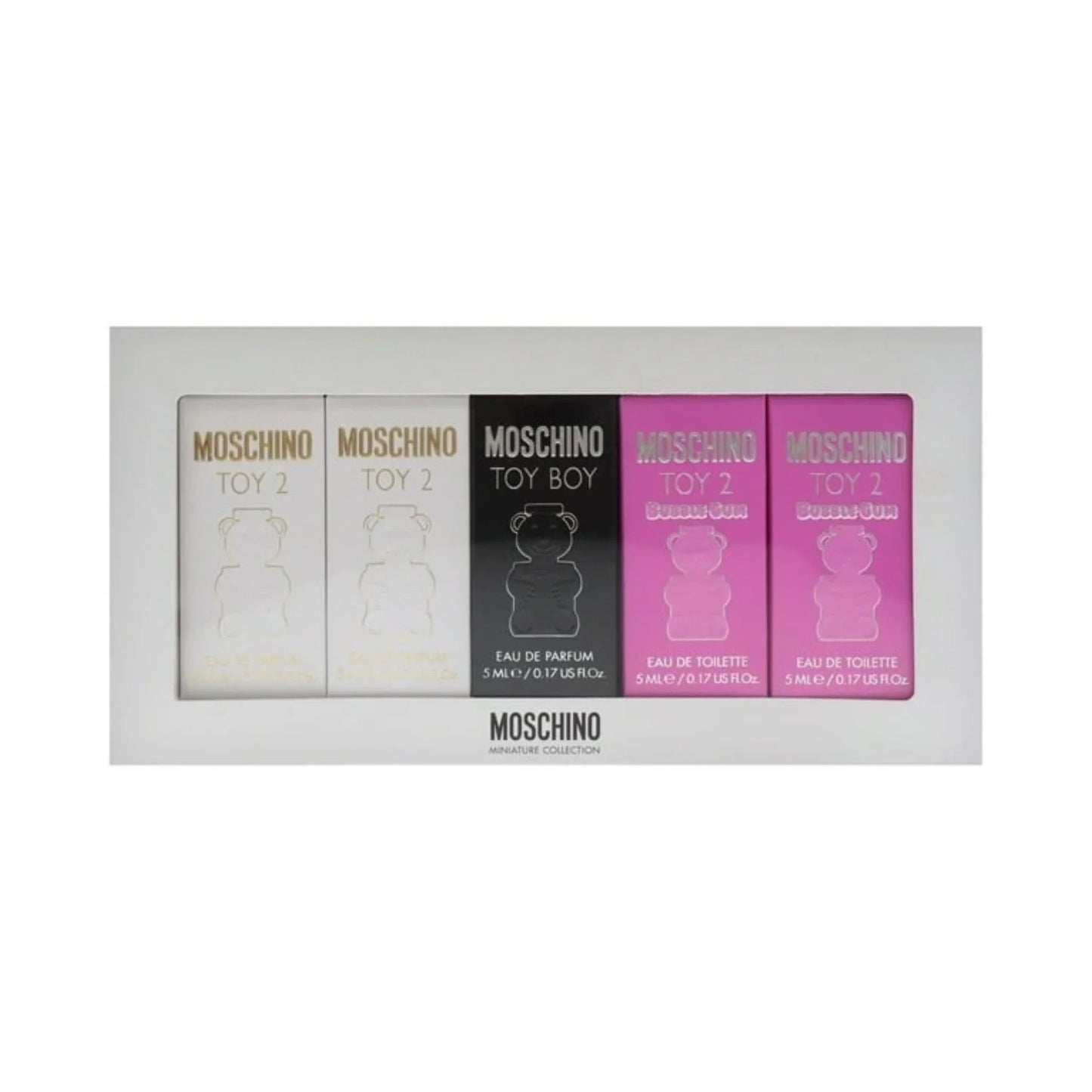 Moschino Miniature Collection Eau de Parfum bottle and box