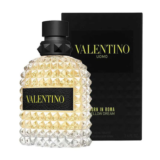Valentino Uomo Born In Roma Yellow Dream Eau de Toilette perfume bottle