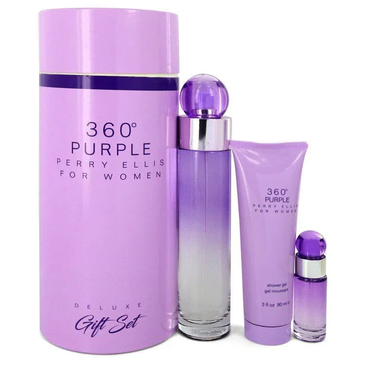 Perry Ellis 360 Purple Eau de Parfum bottle close-up detail