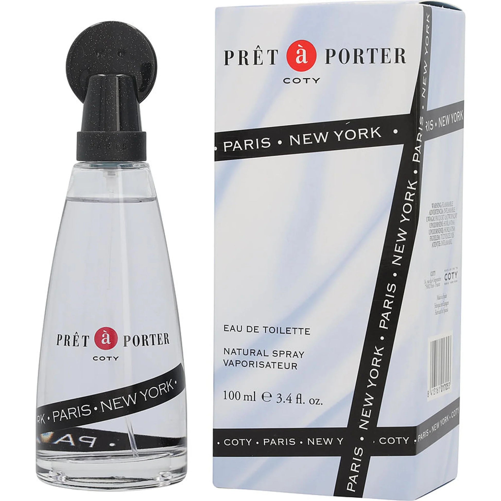 Coty Pret A Porter Eau de Toilette perfume bottle
