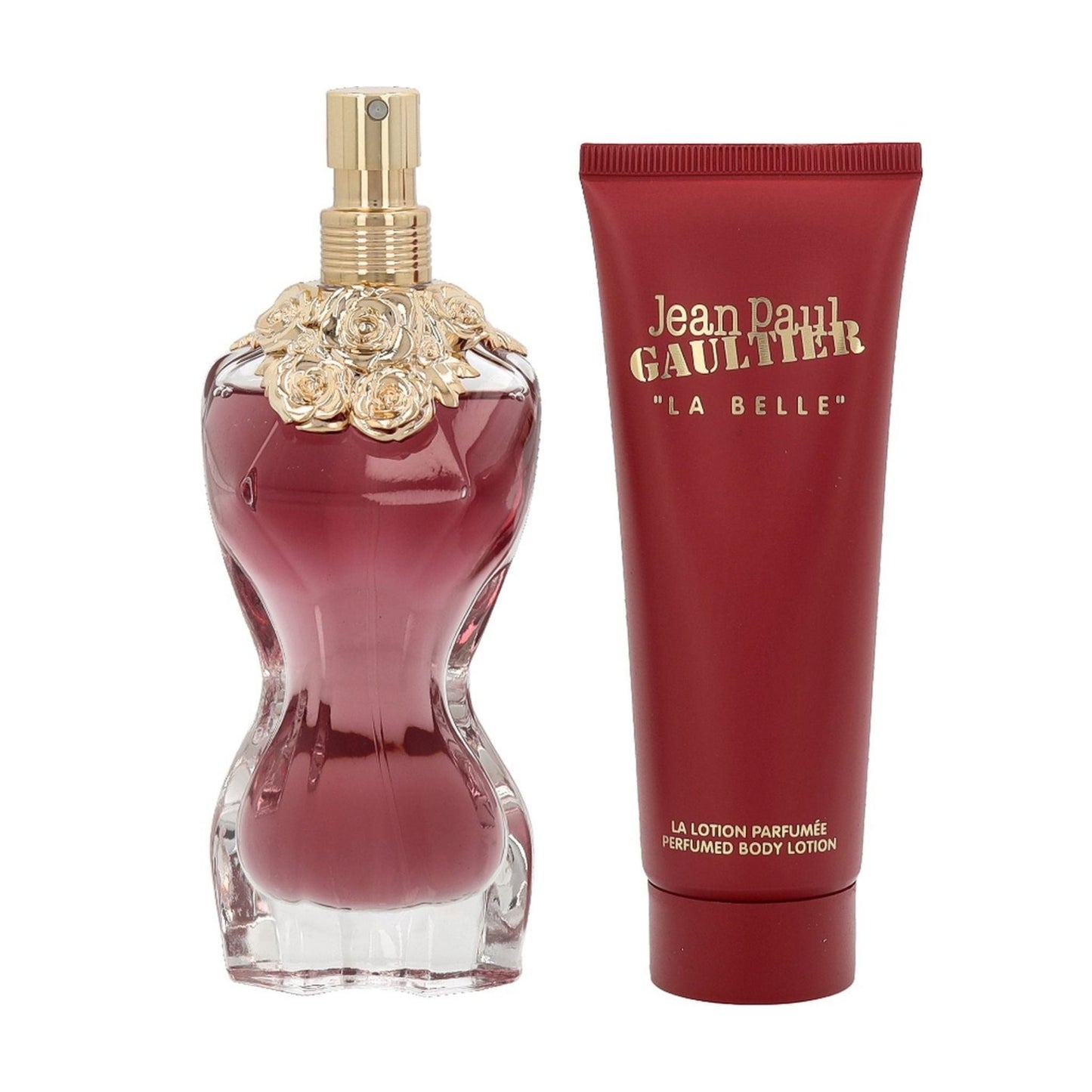 Jean Paul Gaultier La Belle Eau de Parfum bottle close-up detail