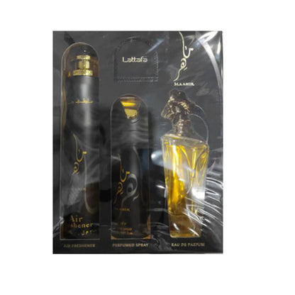 Lattafa Maahir Eau de Parfum carton and packaging