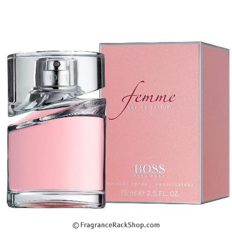 Femme by Hugo Boss Eau de Parfum perfume bottle