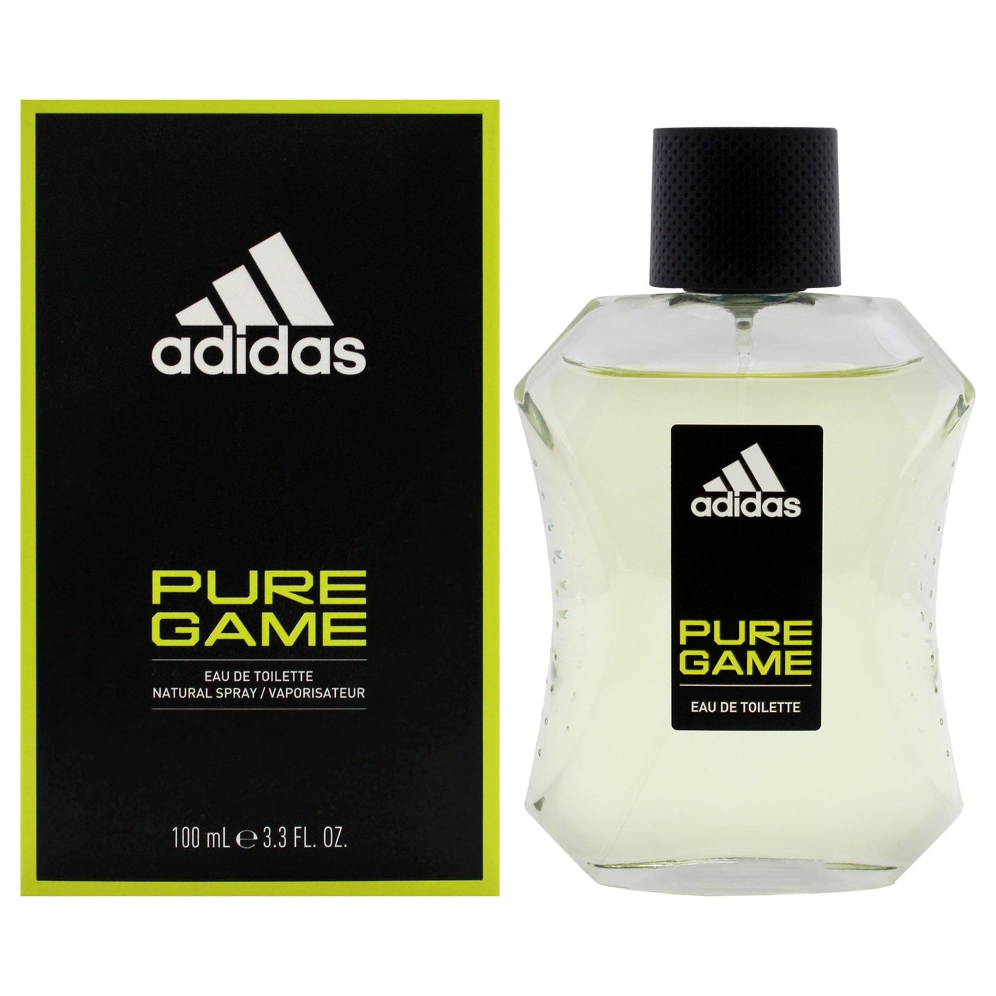 Adidas Pure Game Eau de Toilette label detail