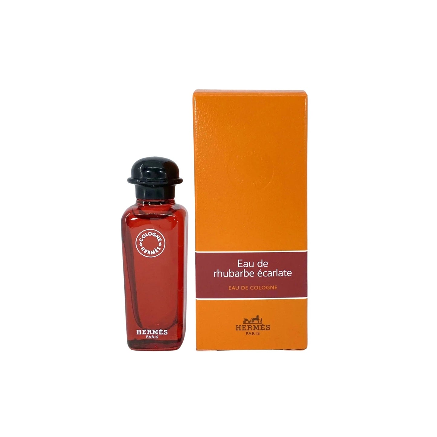 Hermes Eau De Rhubarbe Ecarlate Eau de Cologne carton and packaging