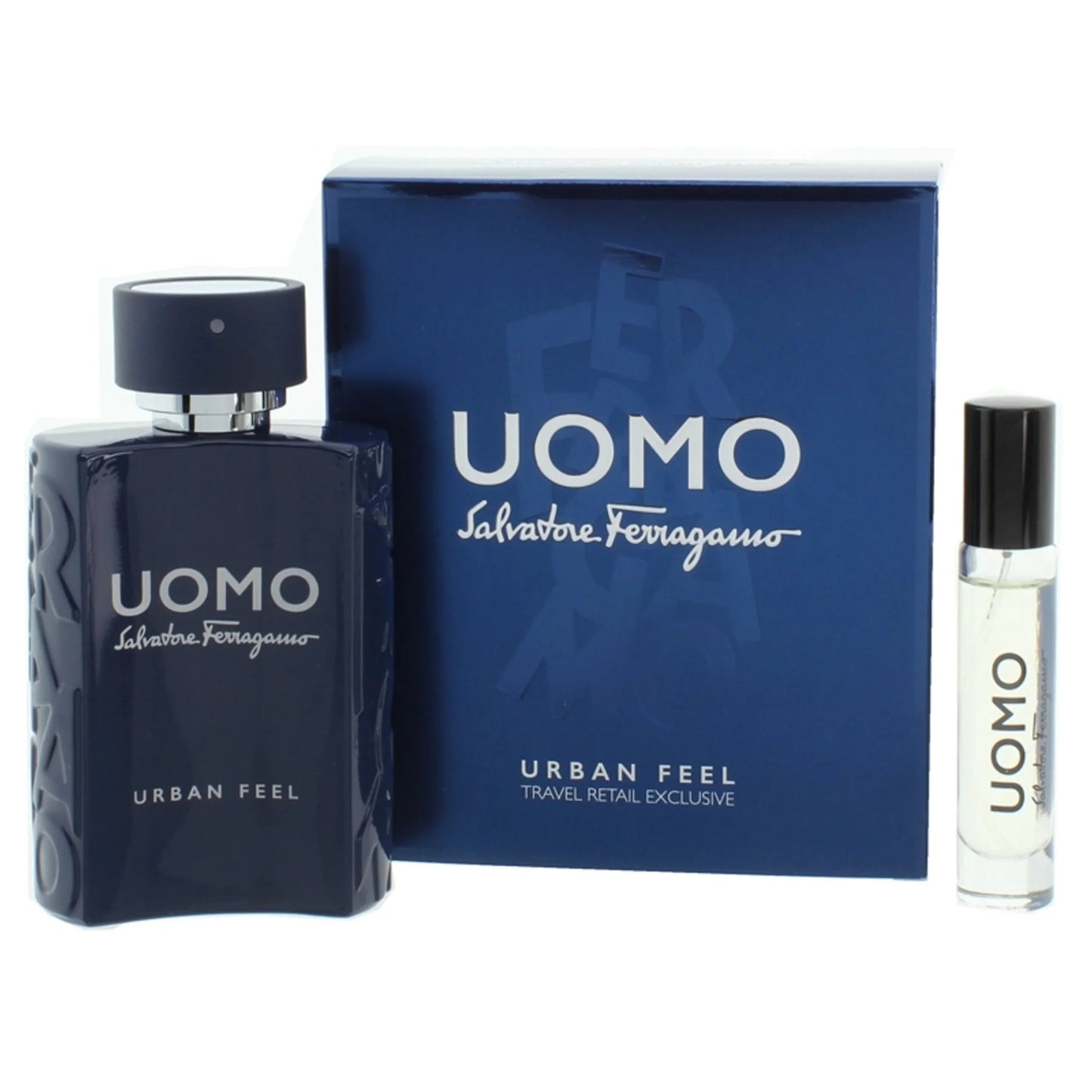 Salvatore Ferragamo Uomo Urban Feel Eau de Toilette carton and packaging