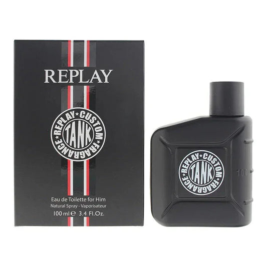 Replay Tank Custom Eau de Toilette perfume bottle