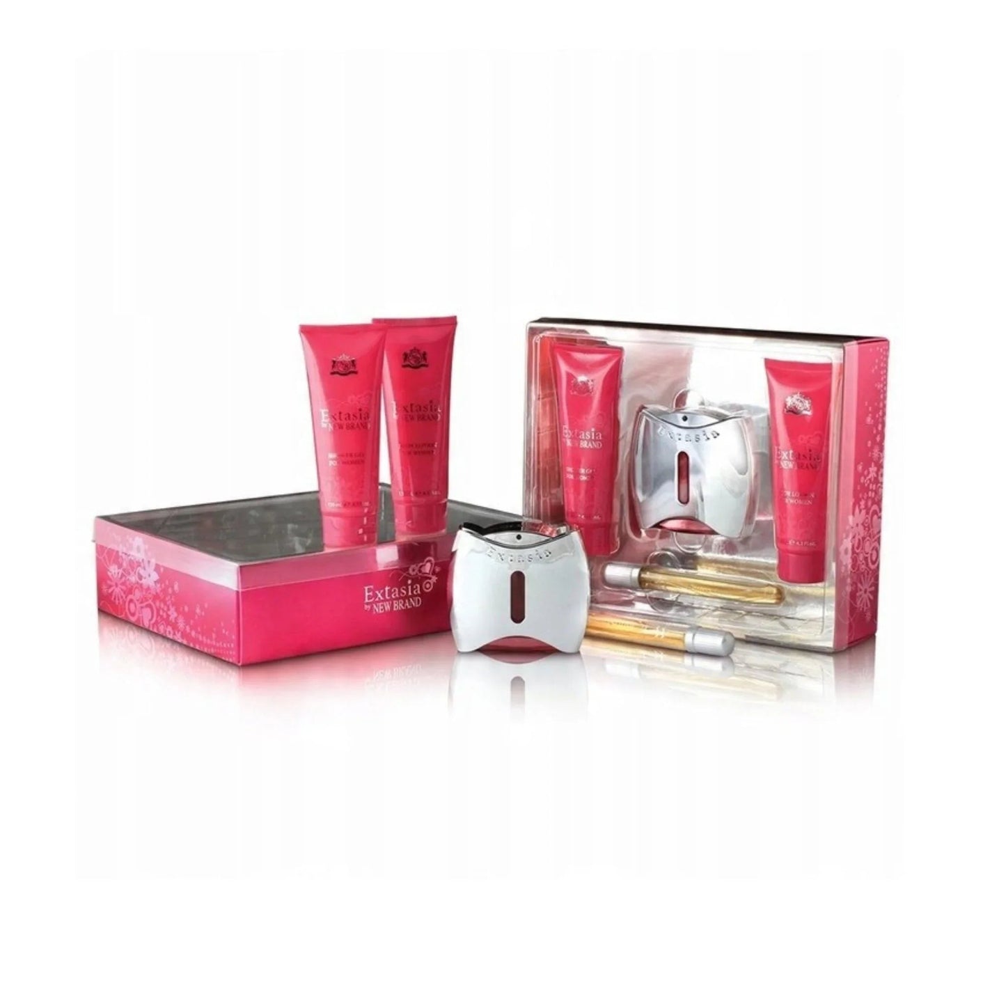New Brand Extasia Eau de Parfum packaging box